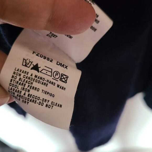 Fendi Blue Mens Coat Jacket Wool Blend XL - Picture 14 of 15